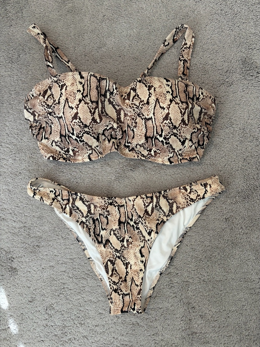 Shade & Shore Snakeskin Women’s Bikini Set 2 Piece Swimsuit